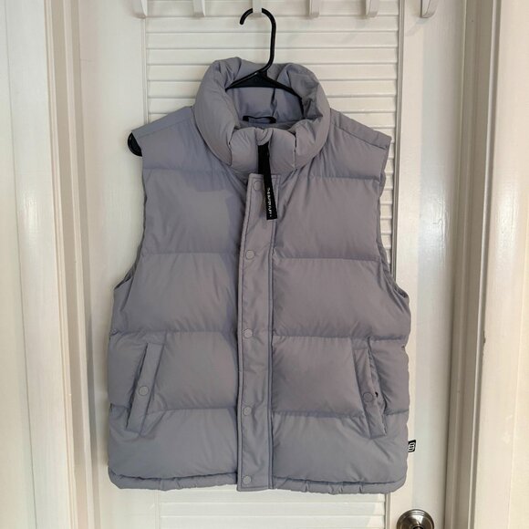 Aritzia Super Puff Vest Grey/Dusty Lilac in Medium - Picture 1 of 13